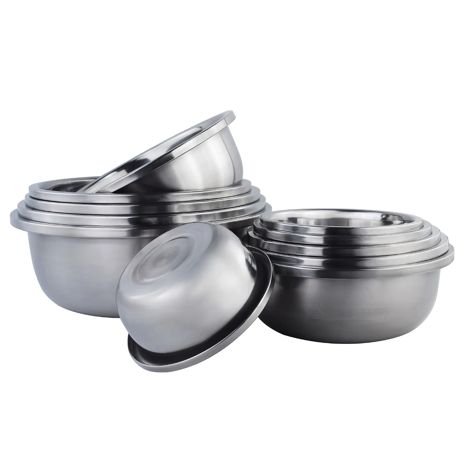 1.0mm Food Grade Stainless Steel Salad Mixing Basin