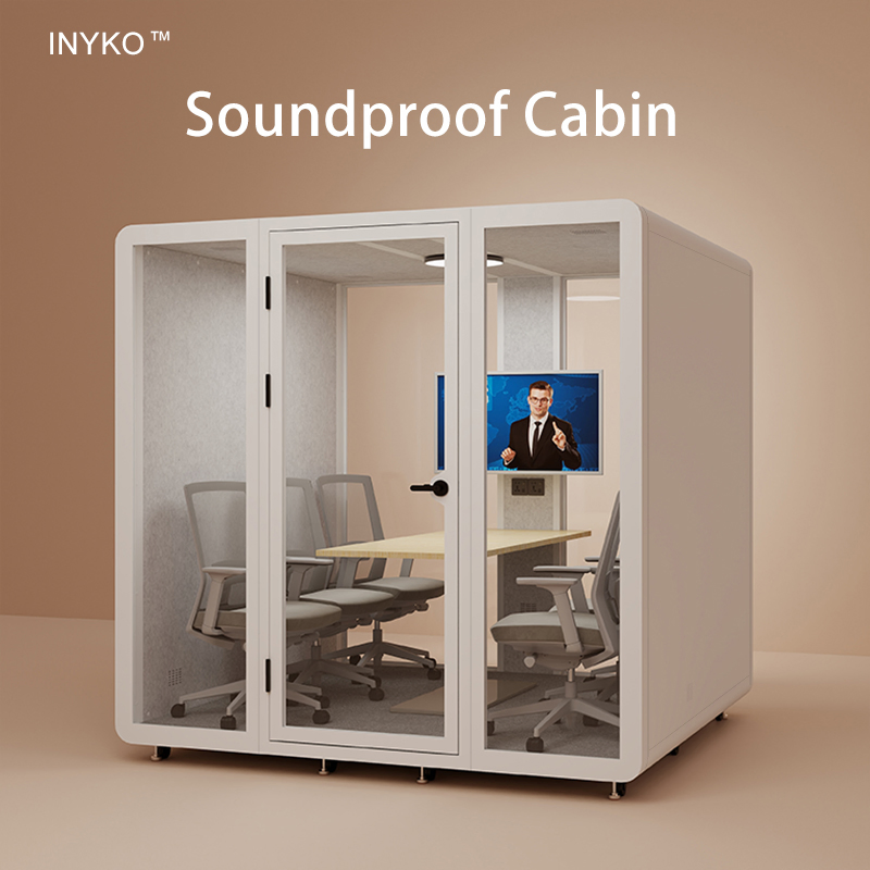 Movable Fast Installation 6-8 Person Booth Soundproof Pod for Office Meeting Sleeping Telephone