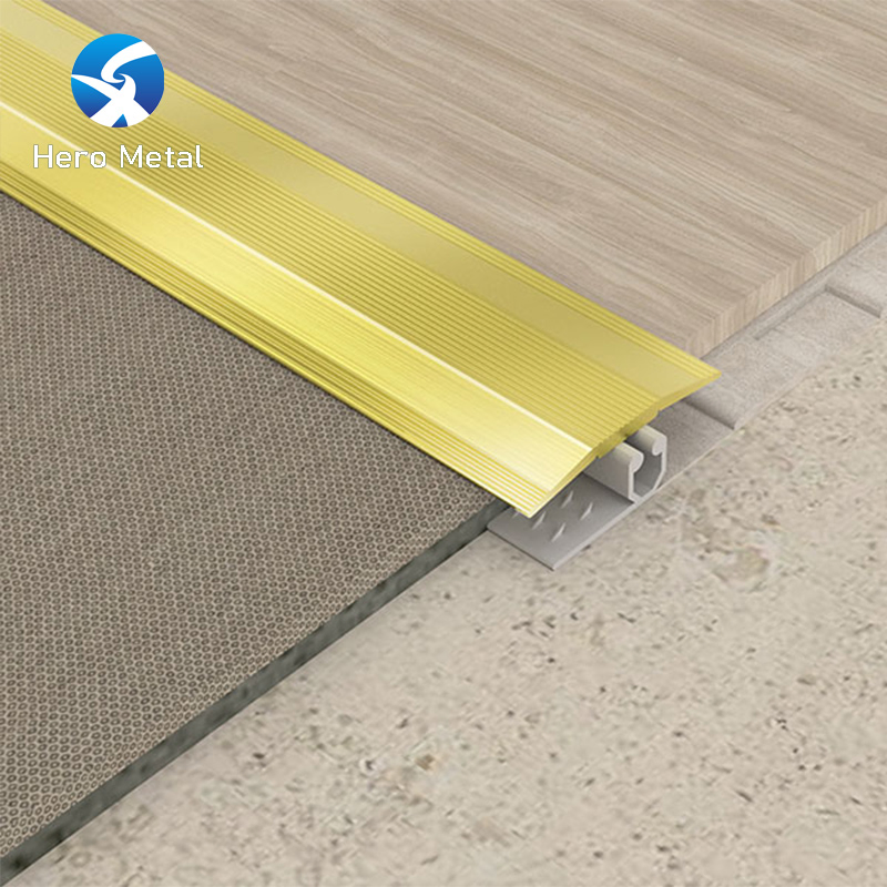 Transition Strip Between Carpet and Tile Painting Aluminums Trim Profile with Single Boat Carpet Edge Border