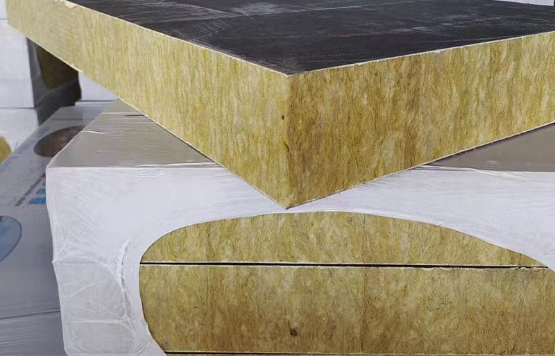 80K Composite Rock Wool Board Thermal Insulation