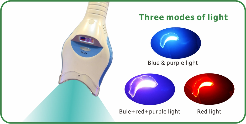 New Teeth Whitenig Machine with Blue/ Red and Purple Light