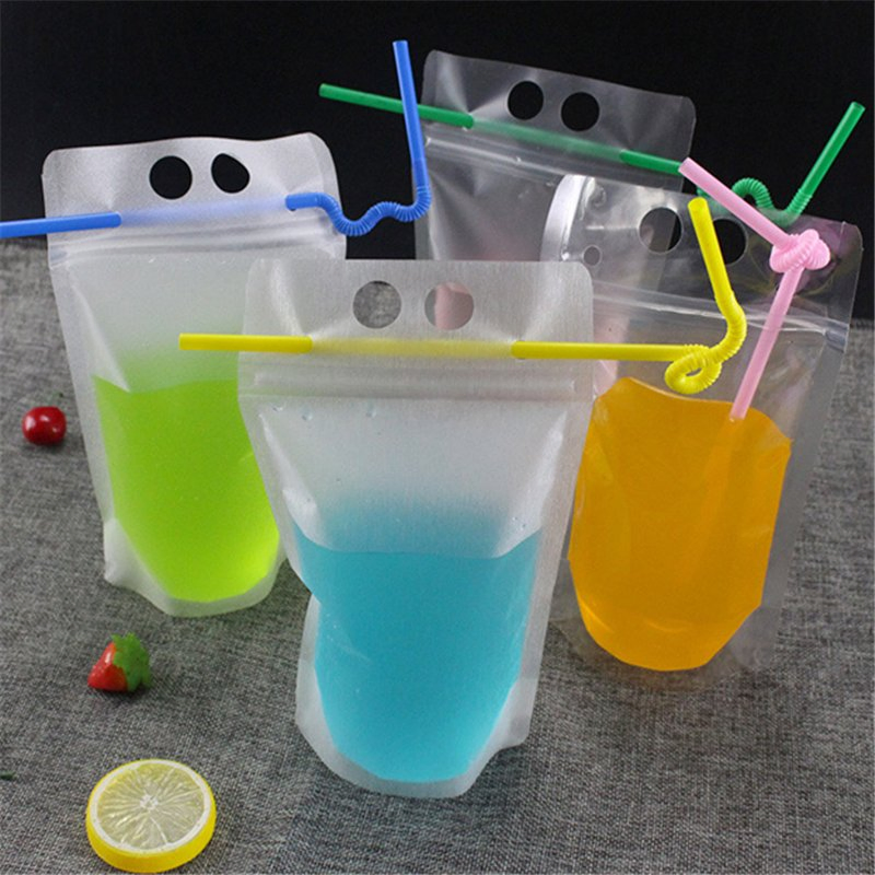 Plastic Beverage Bags Drink Container Drinking Fruit Juice Storage Bag
