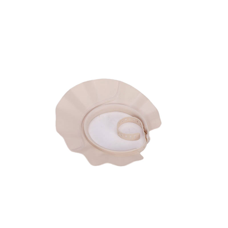 OEM Safe Shower Bath Protective Hat Foldable PP+TPE Adjustable Shampoo Cap