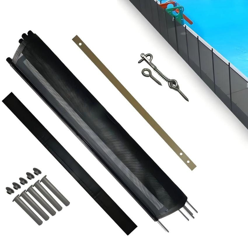 DIY Temporary Removable Portable Folding Safety Aluminum Swimming Pool Fence for Children Security