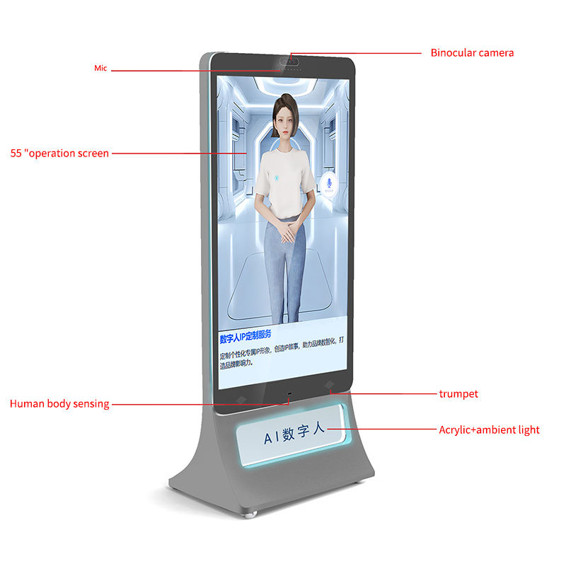 Ai Interactive Touch Screen Q&a Engagement Digital Kiosk Robot Kiosk Ai Digital Human