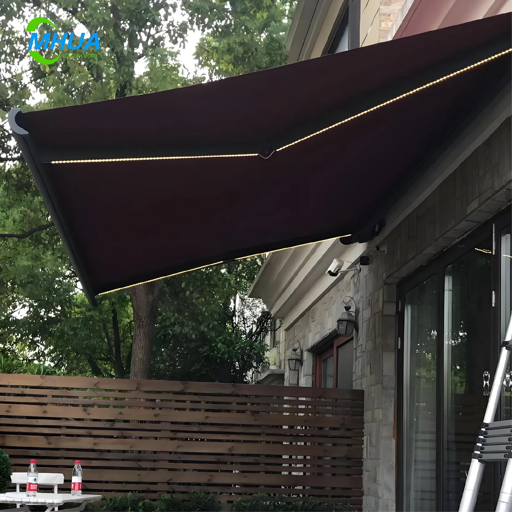 Folding Telescopic Foldable Motorized Patio Cover Sun Shade Awning Retractable Door Window Canopy Patio Awning for Swimming Pool