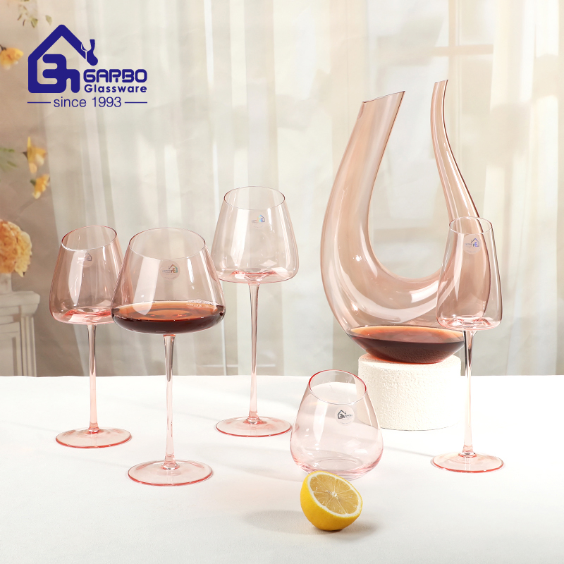 High Quality Spray Color Glass Decanter Swan Shaped Decanter Gift Item