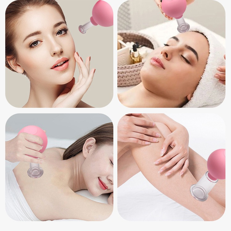 Portable Soft Acupressure Cupping Suction Cup Kit for Face and Body