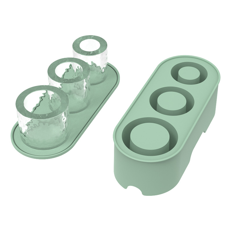 Стильная виски-тумблер с формой для льда и крышкой