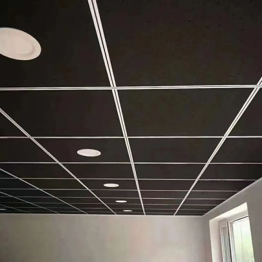 Fiberglass Acoustic Ceiling Panel High Density Acoustic Ceiling Wall Tiles Mineral Fiber Ceiling Tile for Sound Insulation