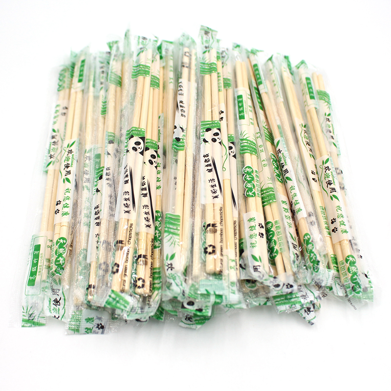 Accept Customized Logo Disposable Round Bamboo Chopsticks