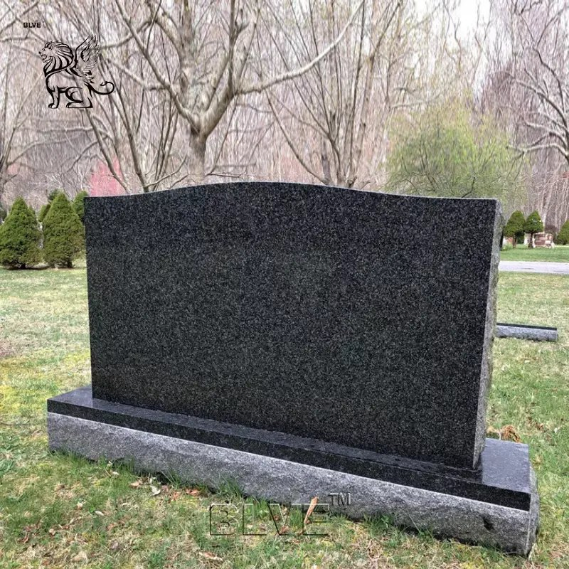 Factory Customized Simple Design Granite Monument Slab Large Size Solid Natural Stone Tombstone