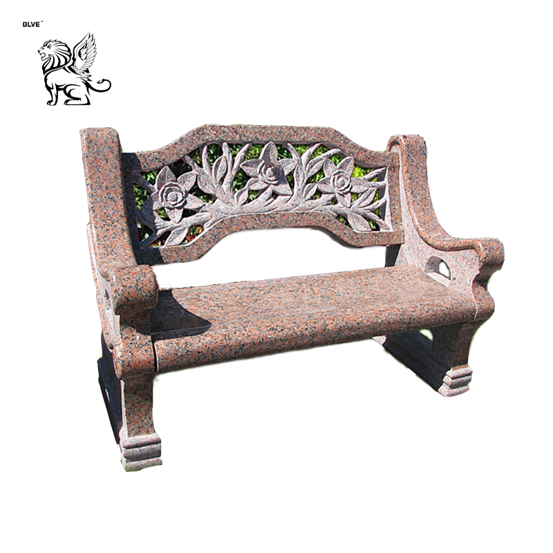 Luxury Garden Stone Bench White Marble Bench Seat Mbg-27