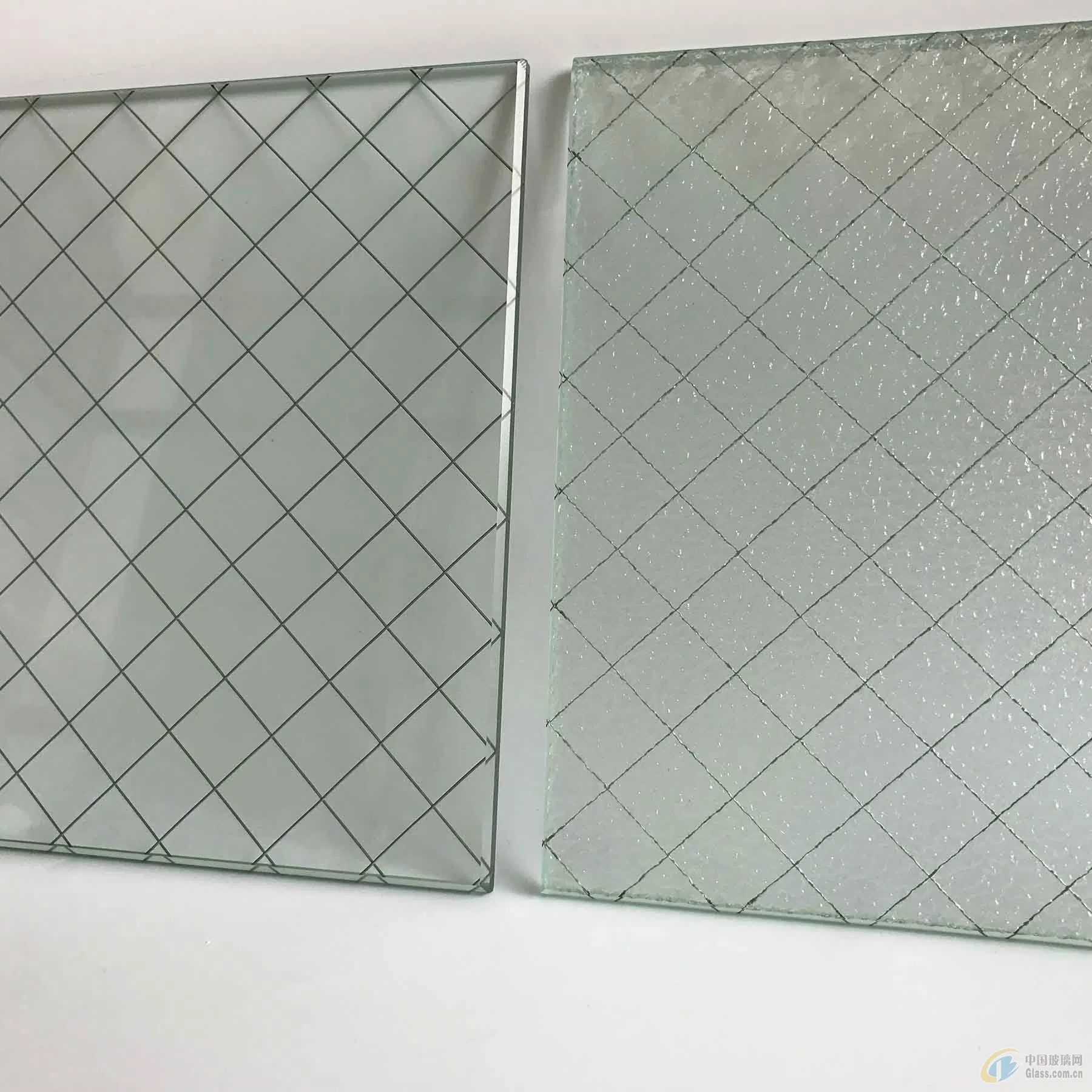 Ultra Clear/Clear Bronze Nashiji Fireproof Safety Clear Mesh Patterned Wired Glass