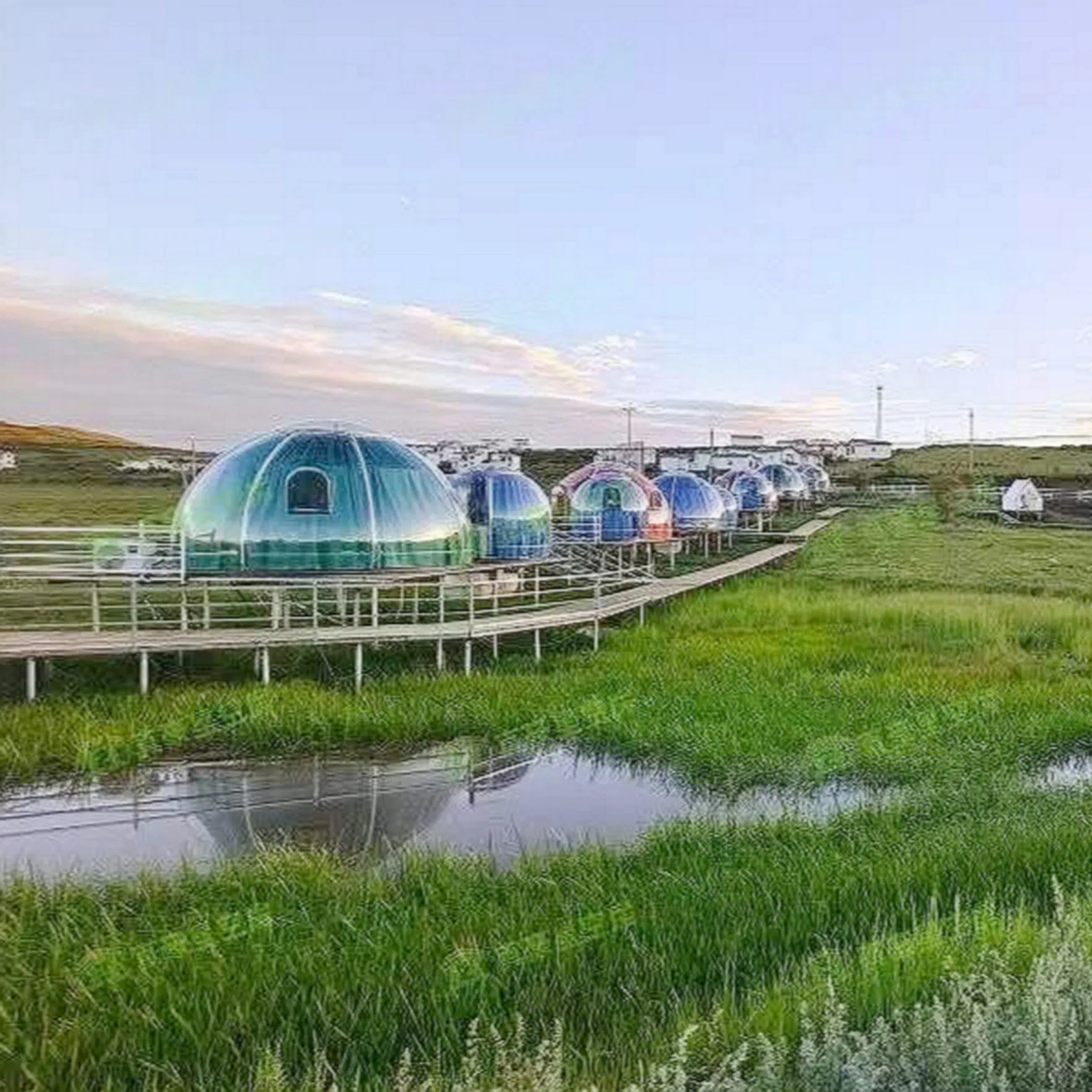 Starry Sky Camping Tent for Full-Sized Bubble House Adventures