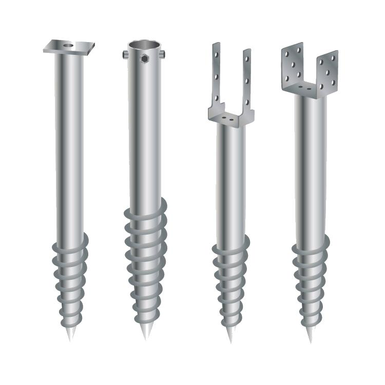 Оцинкованный анкер для столбов забора