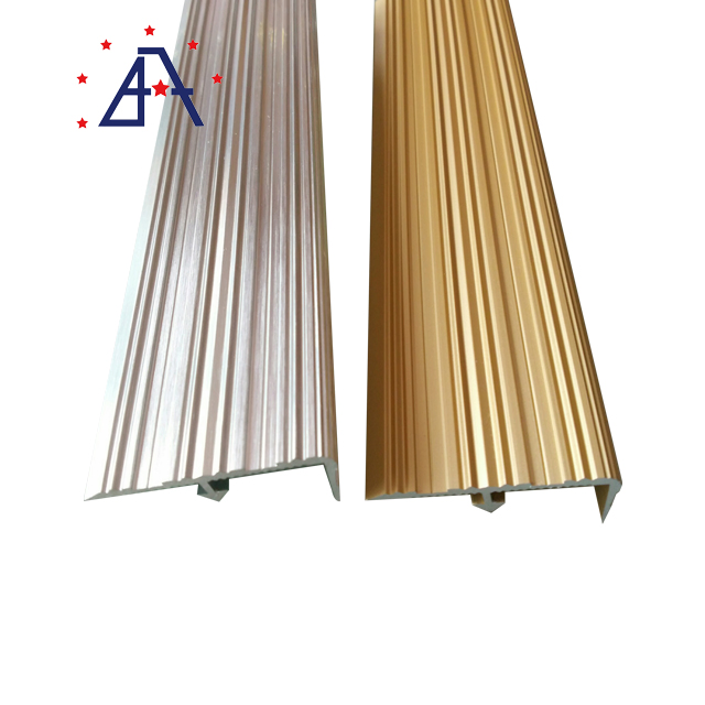 High Quality 2.5m Matt Finish Colour Flooring Edge Metal Curved Shape Aluminum Tile Trim for Home Decoration Use