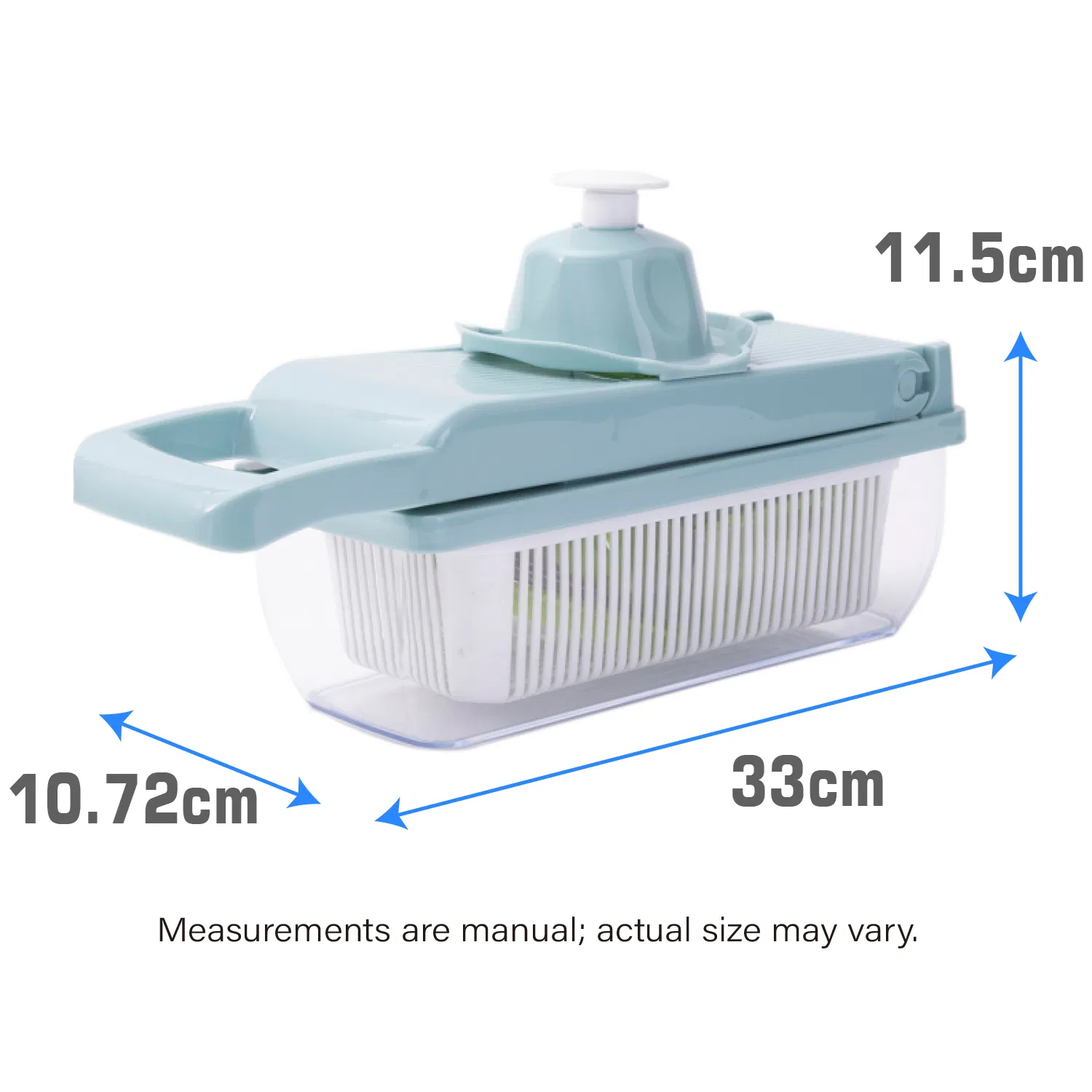 16 в 1 Многофункциональная тёрка-измельчитель для овощей, синий