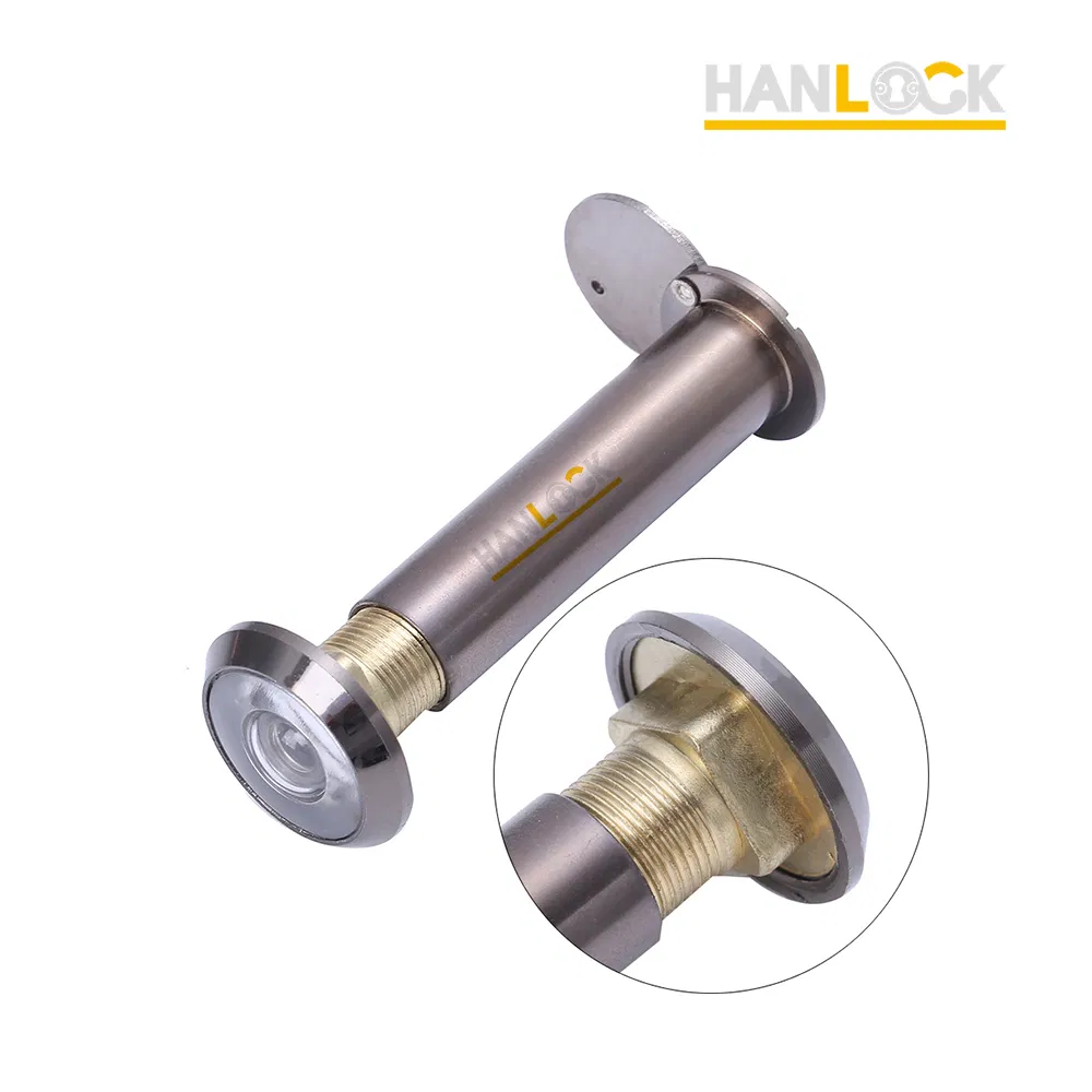Defender Security Zinc Alloy Plastic Hardware in Door Peephole