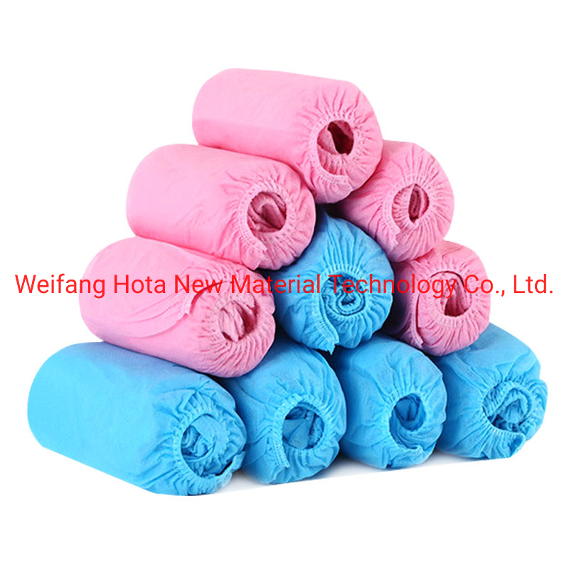 Disposable Non Woven for Shoe Covers Anti-Slip Disposable PE Overshoes