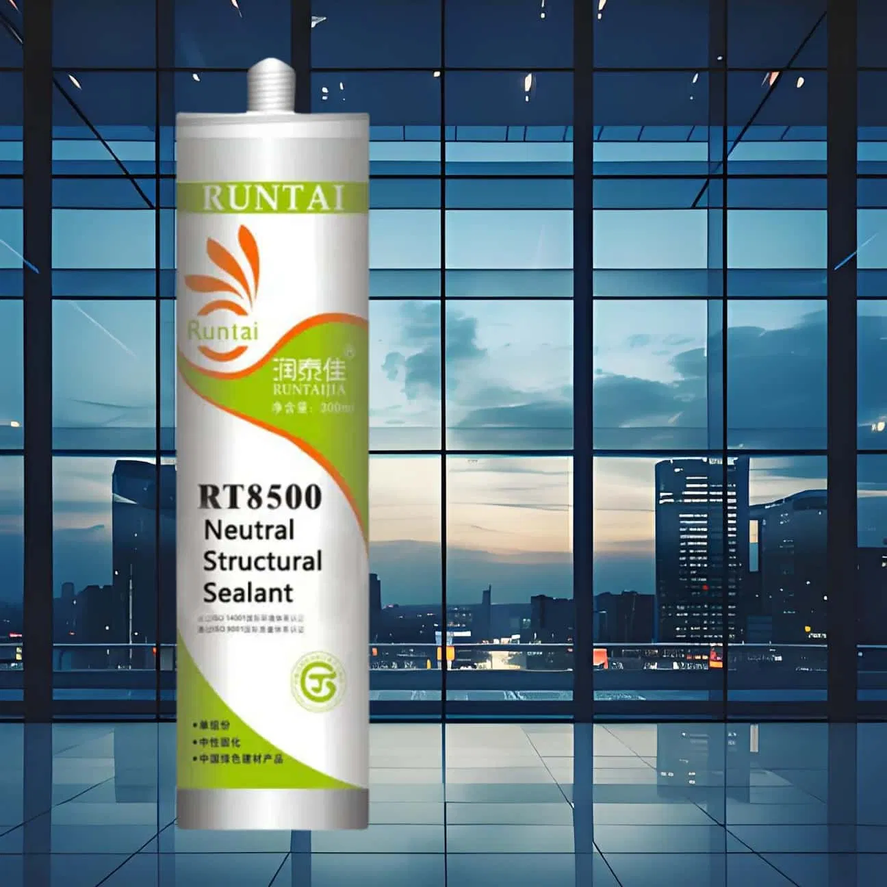 High Strength Glass Runtai Carton Customizable Curtain Wall Silicone Sealant
