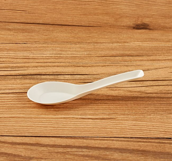 Heavy Duty Eco-Friendly Disposable Biodegradable Starch Chinese Dinner Soup Spoons