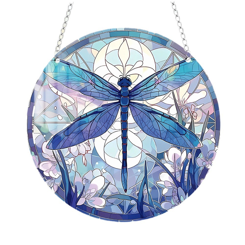 Декор акриловый витражный для дома сада дерево животные цветы