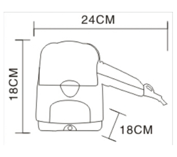 Wall-Mounted Hair Dryer Professional Electric Appliance Wall-Mounted Hand Dryer 1200W Plastic