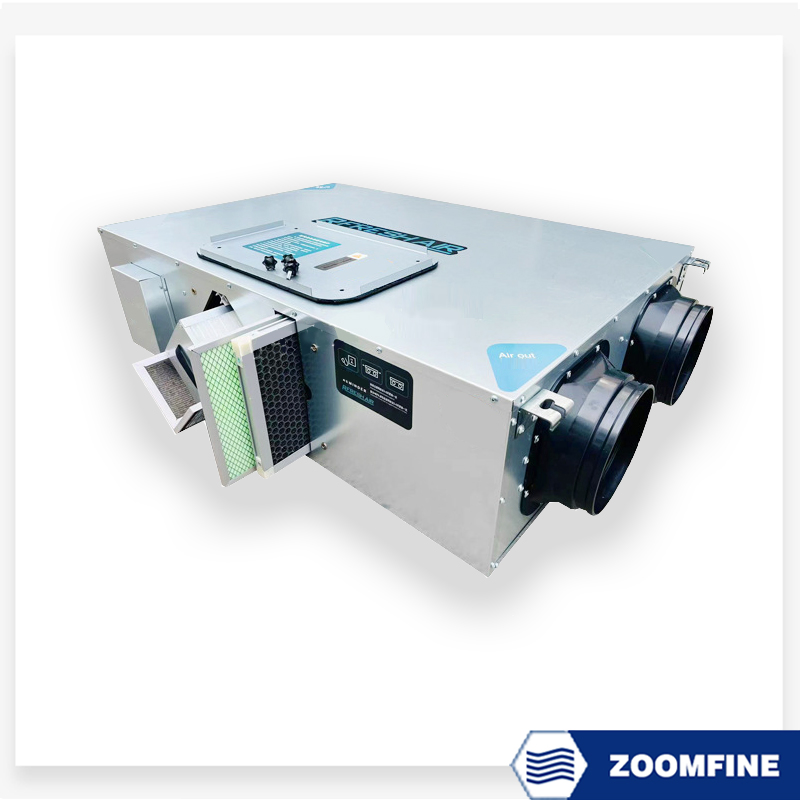 Ceiling Mounted Purifying Dirty Air Energy Exchanger Three Stage Air Filtration Unit