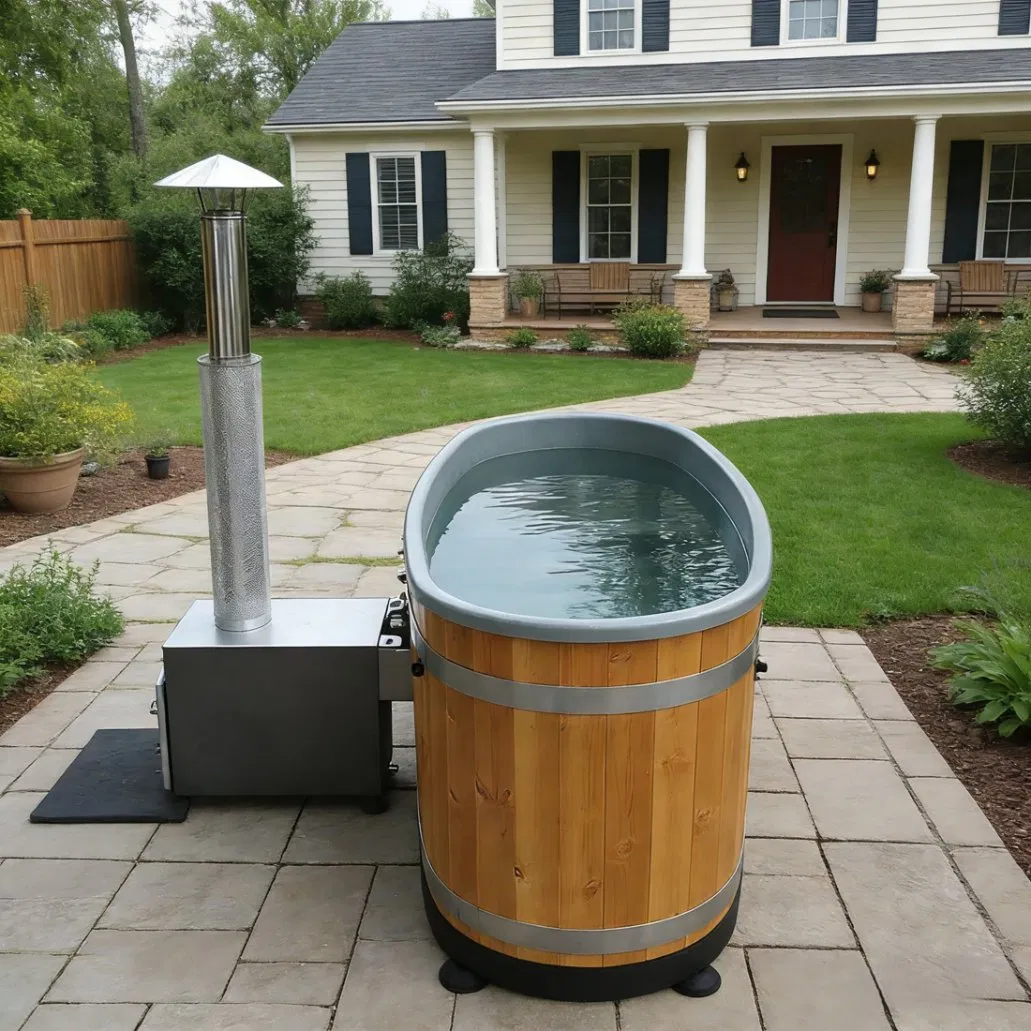 Уличная деревянная купель SPA на 2-4 человека