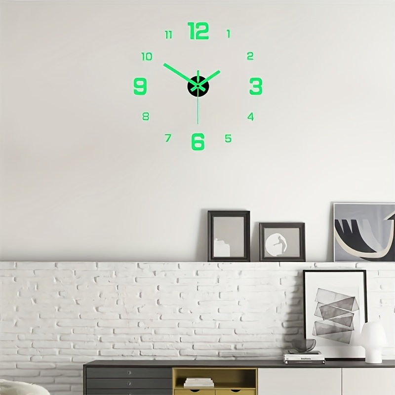 Creative Interactive Luminous Digital Clock DIY Silent Wall Clock