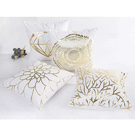 Gold Printing Cushion with Fashion Designs