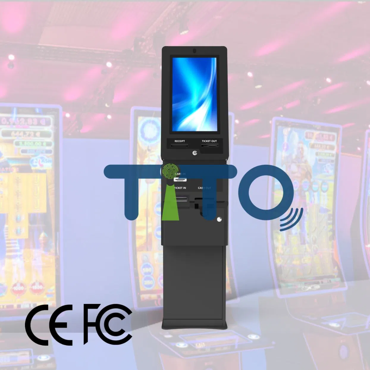OEM Self Service Kiosk Touchscreen Ticket Redemption Kiosk Machine for Skill Game Board