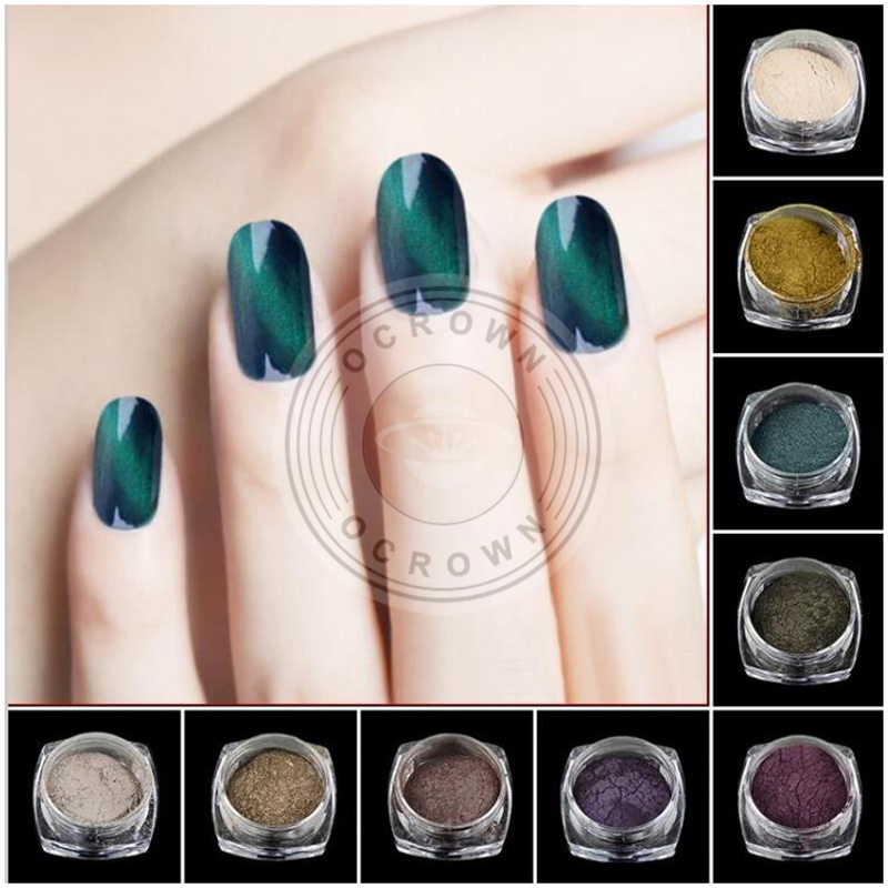3D Cat Eye Magnetic Cameleon UV Gel Polish Pigment Powder