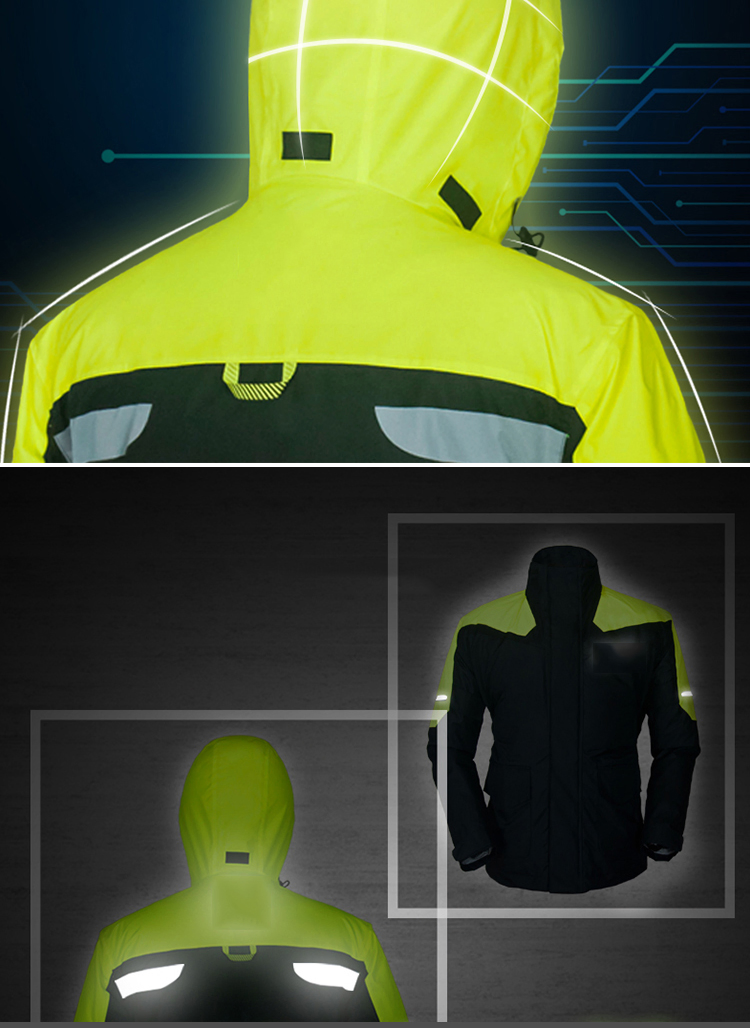 Customized Own Logo Motorcycle Black Raincoat Rainwear Waterproof for Adults