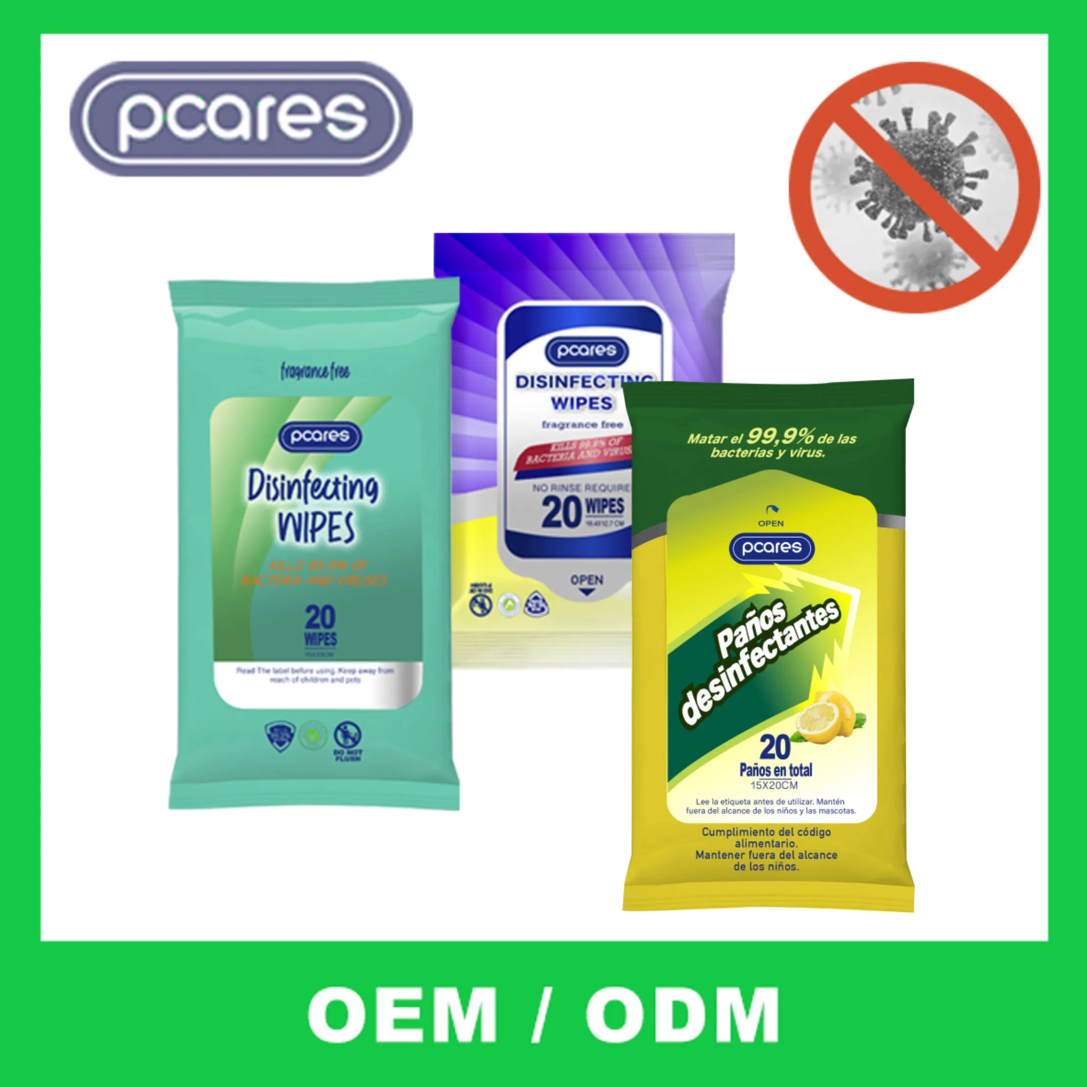 Wholesale Cheap Price 75% Alcohol Wet Wipes Antibacterial Disinfecting Wet Wipes for Daily Cleaning
