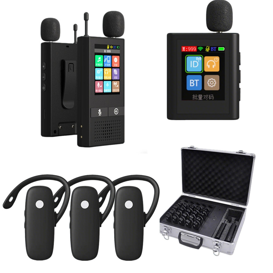 One-to-Many Touch Screen Transmitter Wireless Tour Guide System Conference System