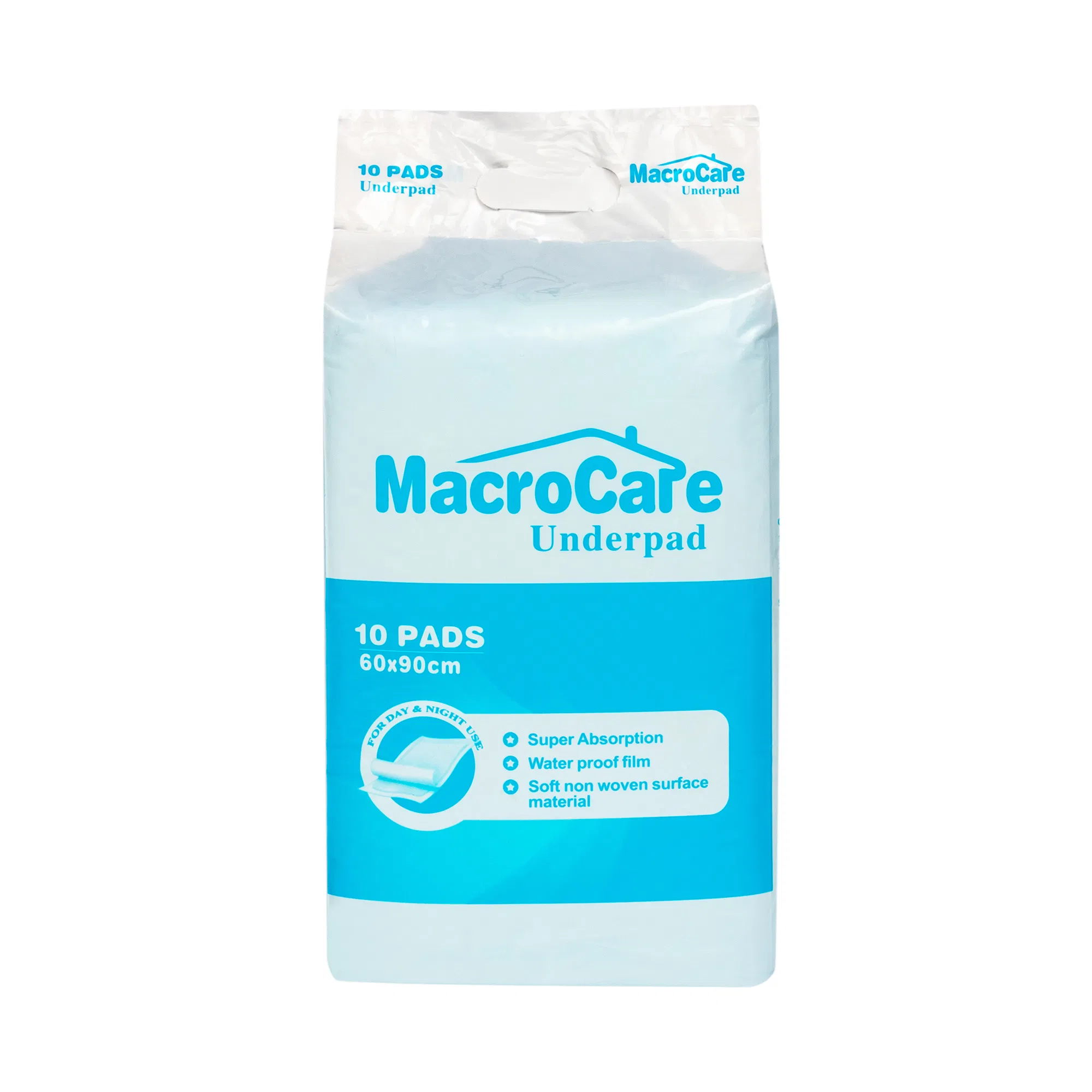 Macrocare Adult Underpad with PE Film Backsheet