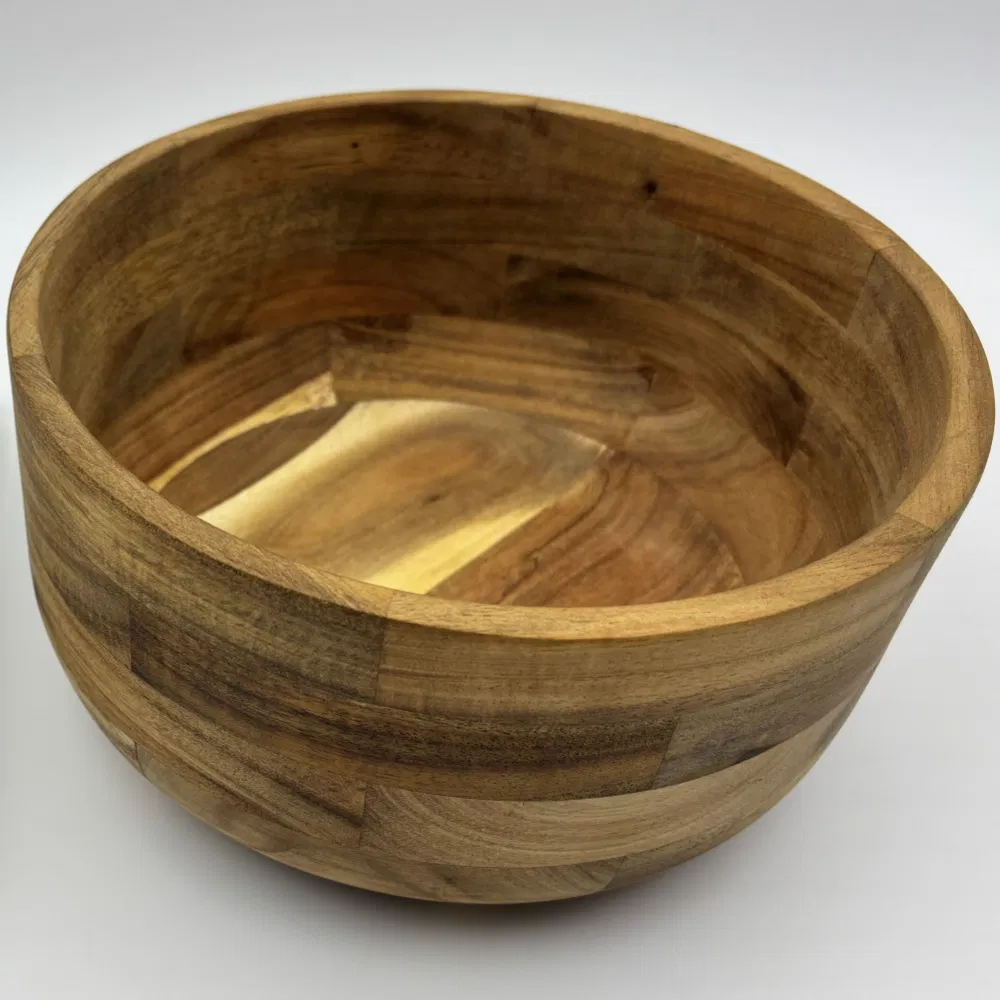 Stainless Steel Cheese Slicer with Acacia Wood Salad Bowl