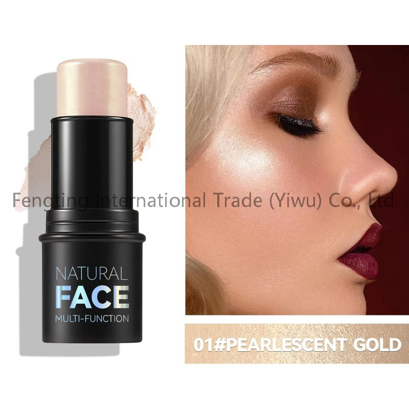 High Pigment Waterproof Long-Lasting Multi-Function Beauty Stick Contour Blusher-Non-Greasy Bronzer Facial Makeup Blush