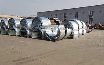 Large Diameter Bridge Assembly Galvanized Metal Tunnel Steel Culvert for Drainage