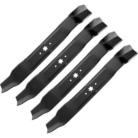 42 Inch Mulching Blades for Cub Cadet Mtd Troy Bilt Bronco 42" Deck Replace 942-0616A 742-0616A 742-0616 942-0616 742-04126 6 Point Star