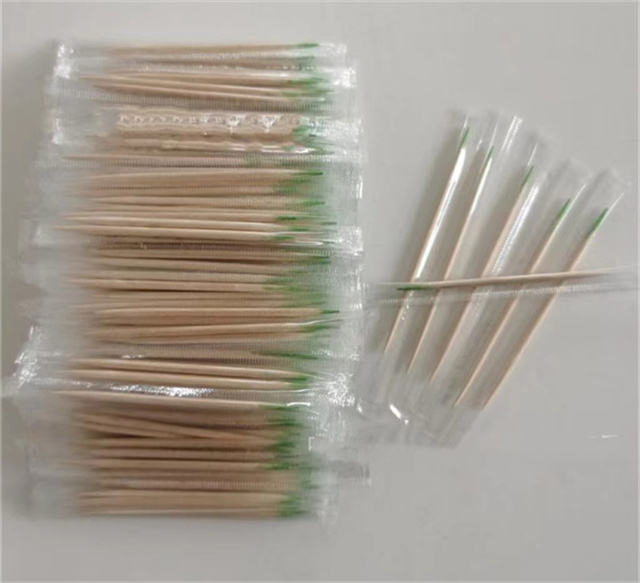 High Quality Logo Environmental Protection Wood Bamboo Toothpick Copper Paper OPP Plastic Wrraped Minit Toothpick