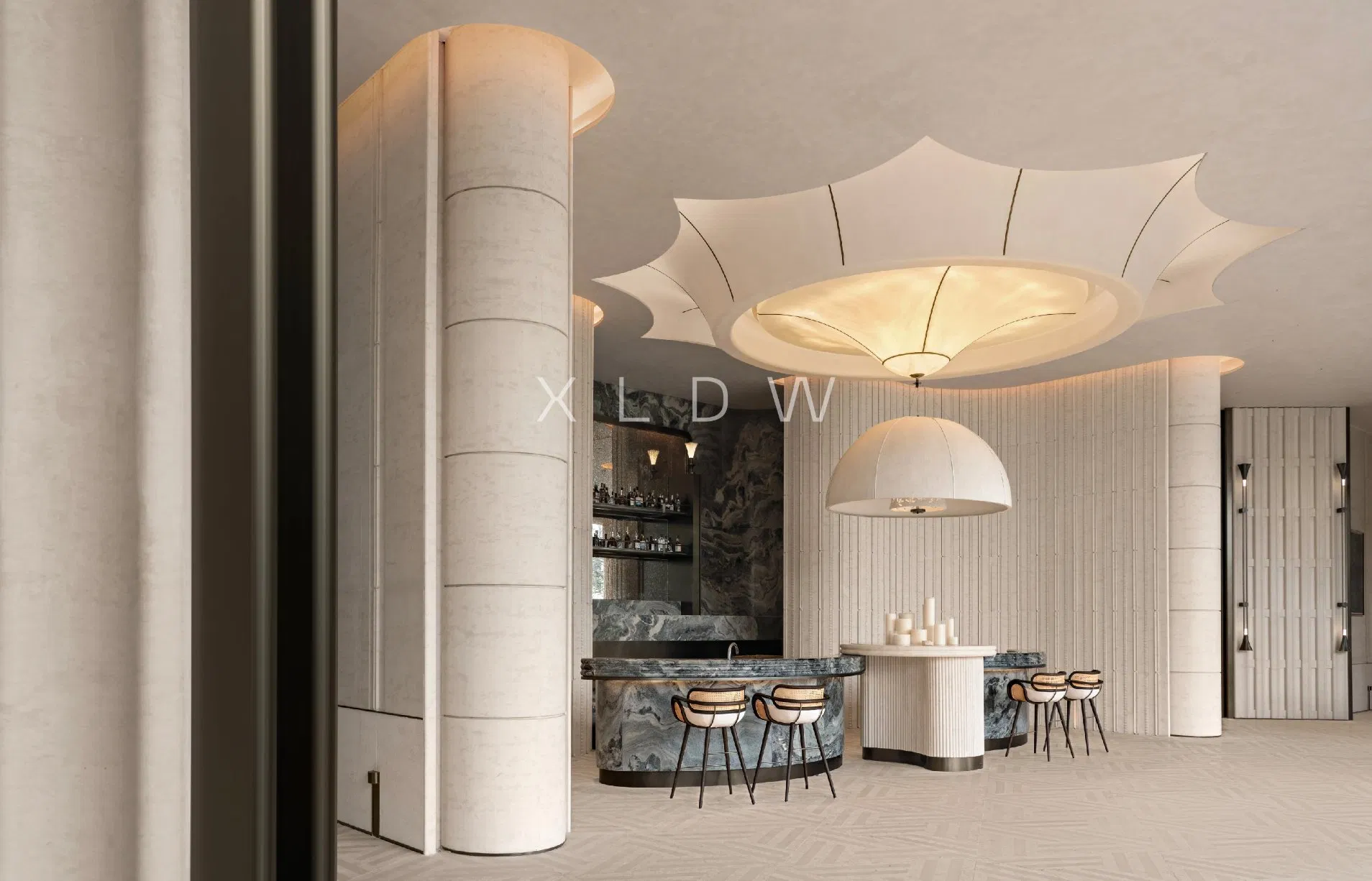 Recycled Marble Resin Panels for Modern Bathroom Flooring