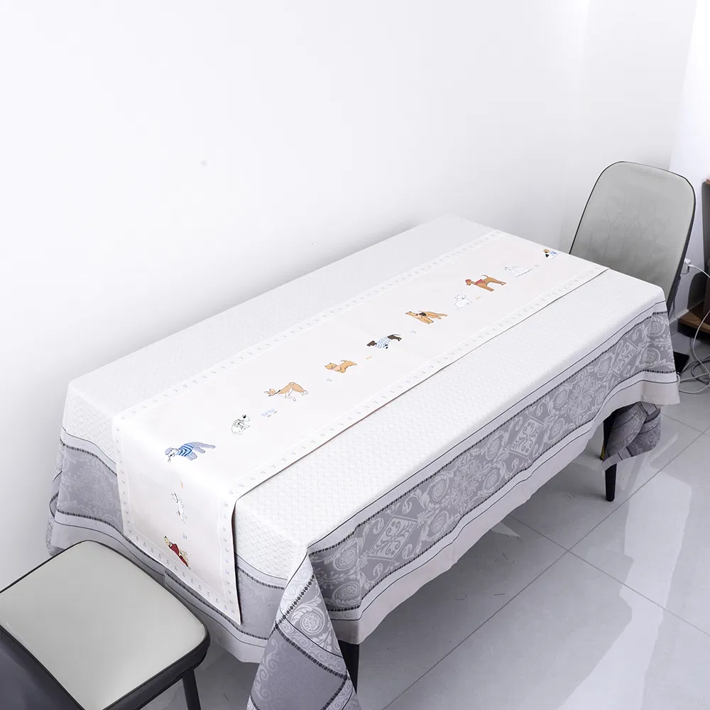 China Good Qualit Polyester Cotton Textile Decoration Table Runner