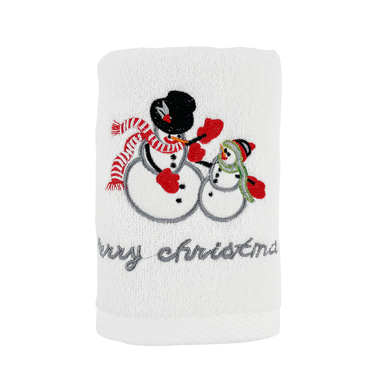 Personalized Cotton Hand Towel Christmas Reusable Kitchen Cleaning Towels