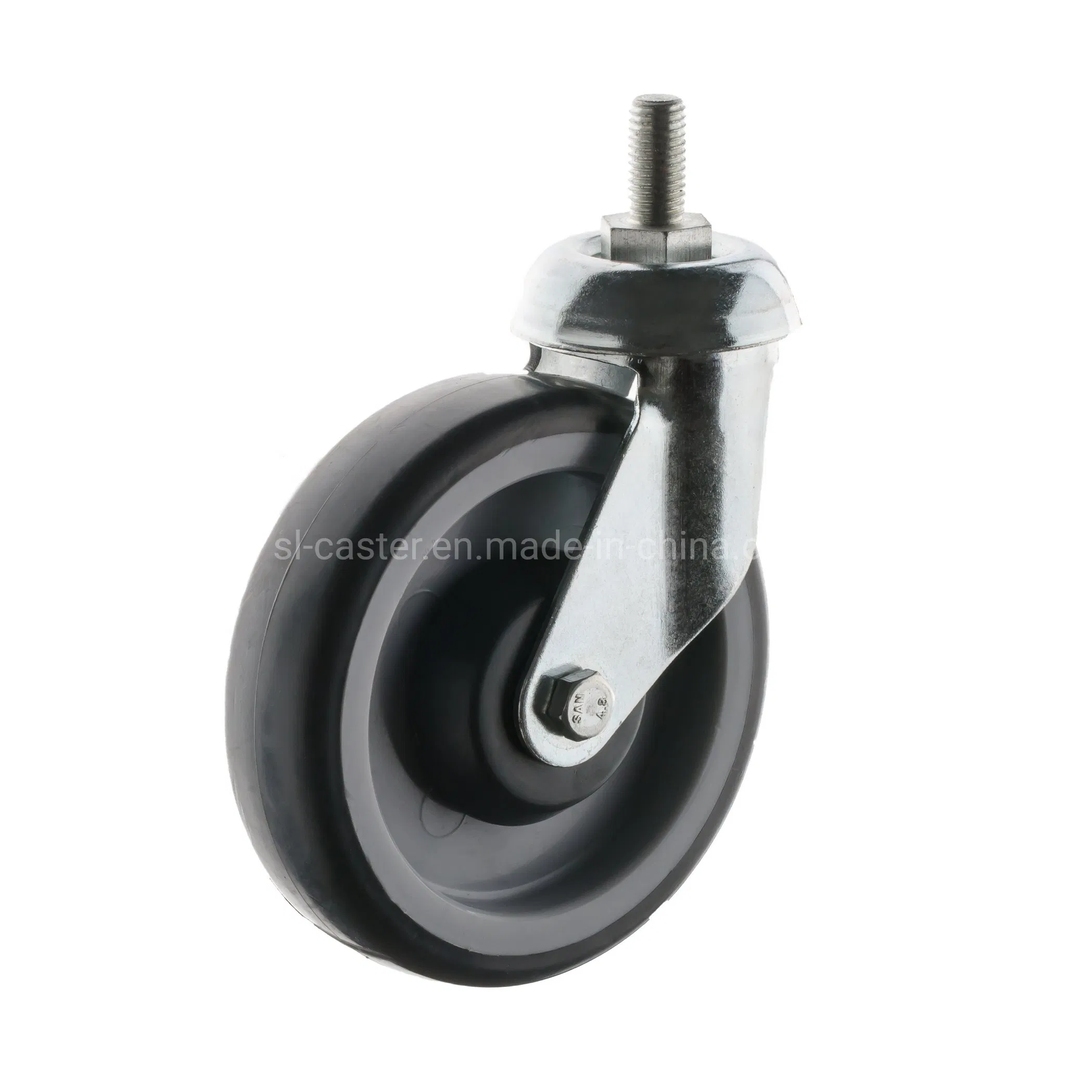 5" Swivel Rubber Castor Wheel for Trolley