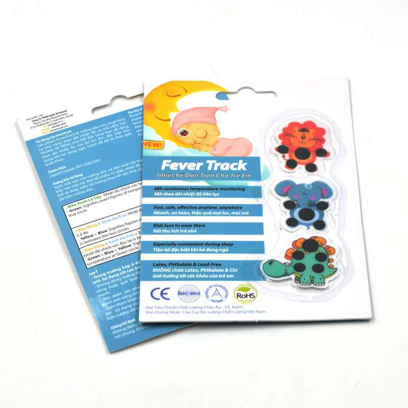 Customized Baby Forehead Card Temperature Card 15 Seconds Test out Thermometer Strip