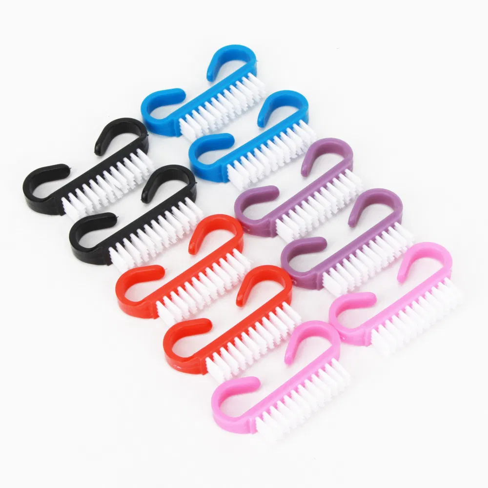 Cleaning Manicure and Pedicure Beauty Tool Wholesale Plastic Shoe Pet Nail Art Finger Dust Brush