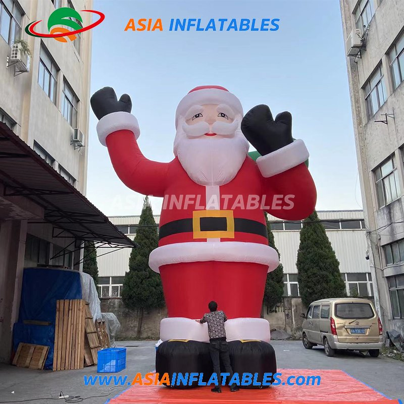 Commercial Big Advertising Inflatable Santa Claus Christmas Decoration